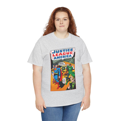 Justice League of America T-Shirt - Dick Dillin Art - Superman, Wonder Woman, Green Arrow, Green Lantern - DC Comics
