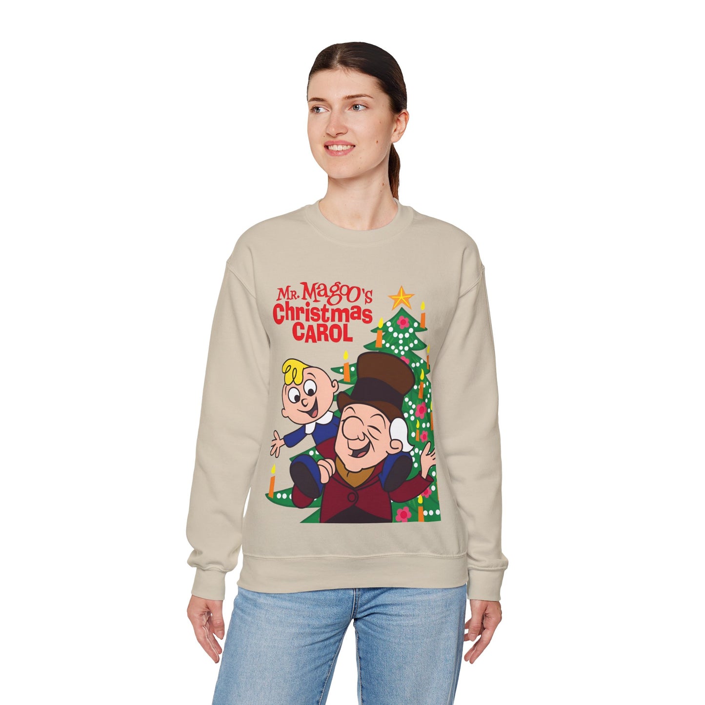 Mr. Magoo's Christmas Carol Crewneck Sweatshirt - UPA 1960s TV Holiday Special