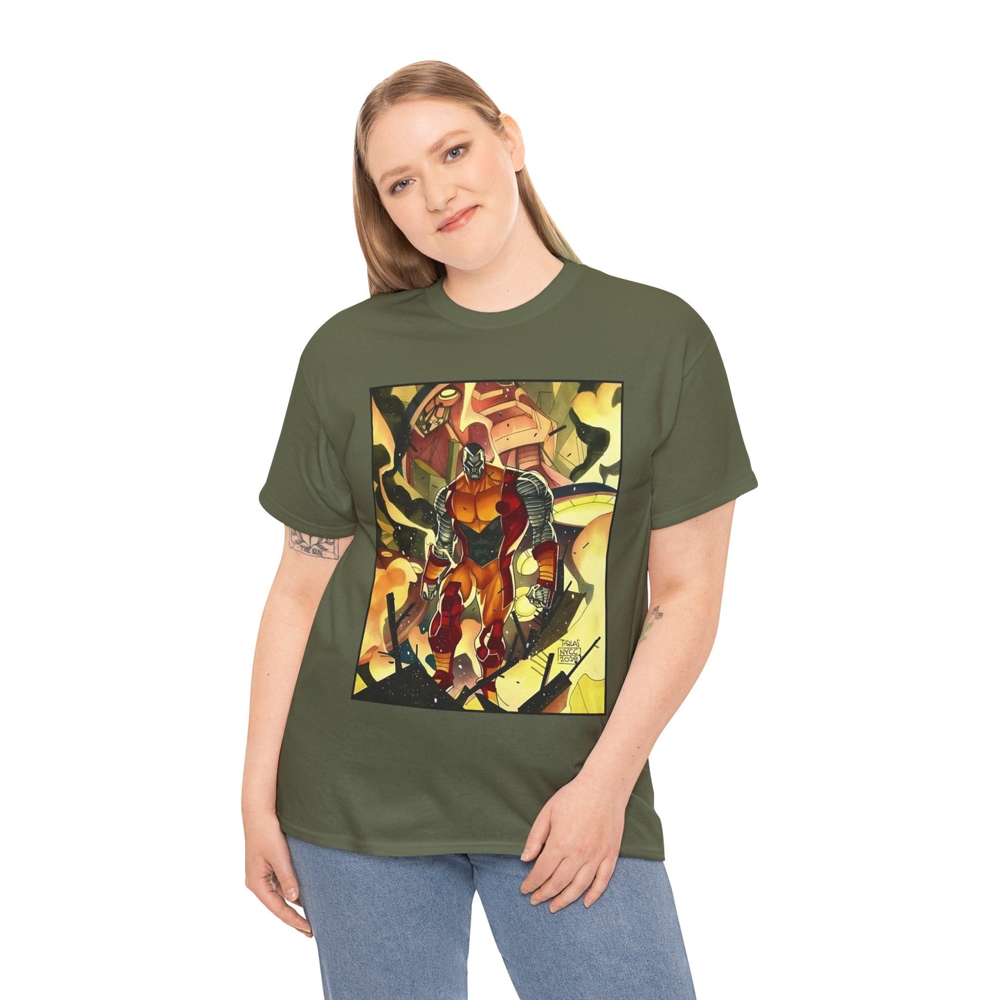 Colossus T-Shirt - Fighting a Sentinel - Marvel Comics