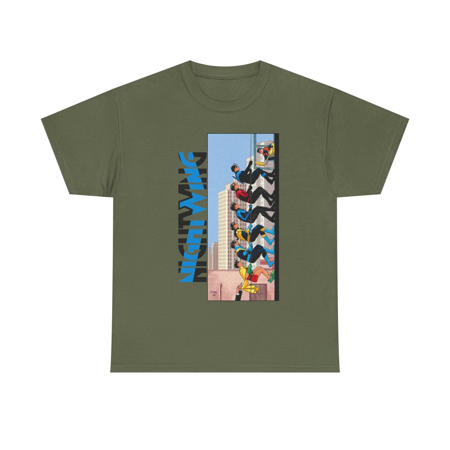 Nightwing T-Shirt - Bruno Redondo Art - DC Comics - Dick Grayson in Bludhaven - Teen Titans Leader