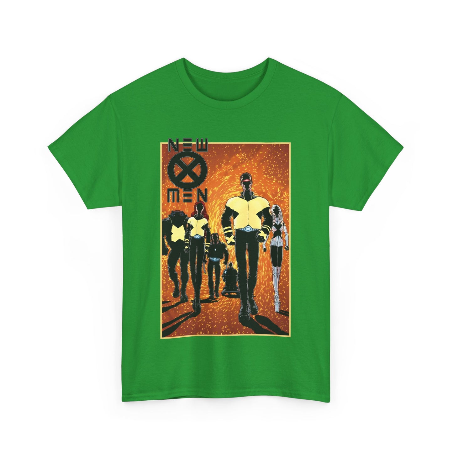 New X-Men T-Shirt - Frank Quitely Art - Wolverine, Cyclops, Jean Grey, Beast, Professor X - Marvel Comics - Grant Morrison Run