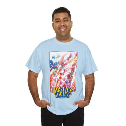 Justice Society of America T-Shirt - Alex Ross Art - JSA - Power Girl, Huntress, Robin, Starman, Hawkman - DC Comics