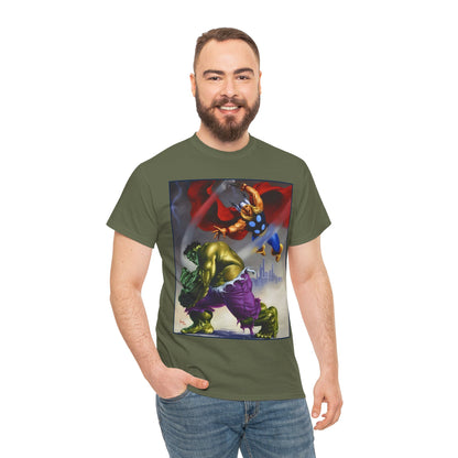 Incredible Hulk & Thor T-Shirt - Joe Jusko Art - Marvel Comics