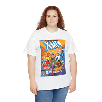 Uncanny X-Men T-Shirt - Jim Lee Art - Wolverine, Cyclops, Jean Grey, Cable, Iceman, Havok, Jubilee - X-Tinction Agenda - Marvel Comics