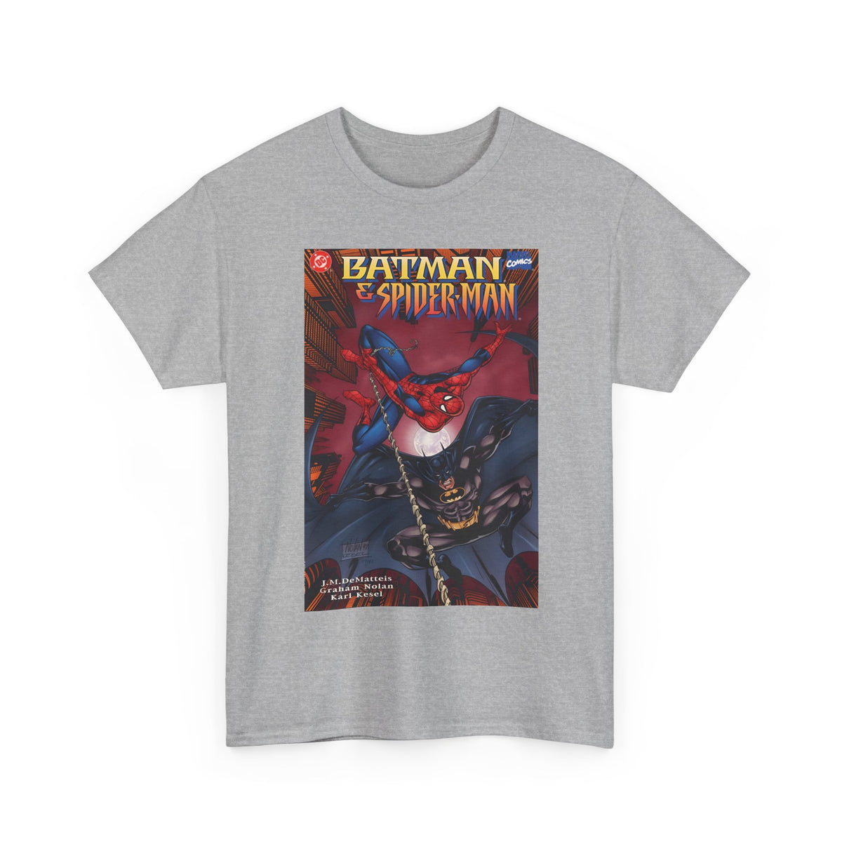 Batman & Amazing Spider-Man T-Shirt - Graham Nolan Art - DC & Marvel Comics