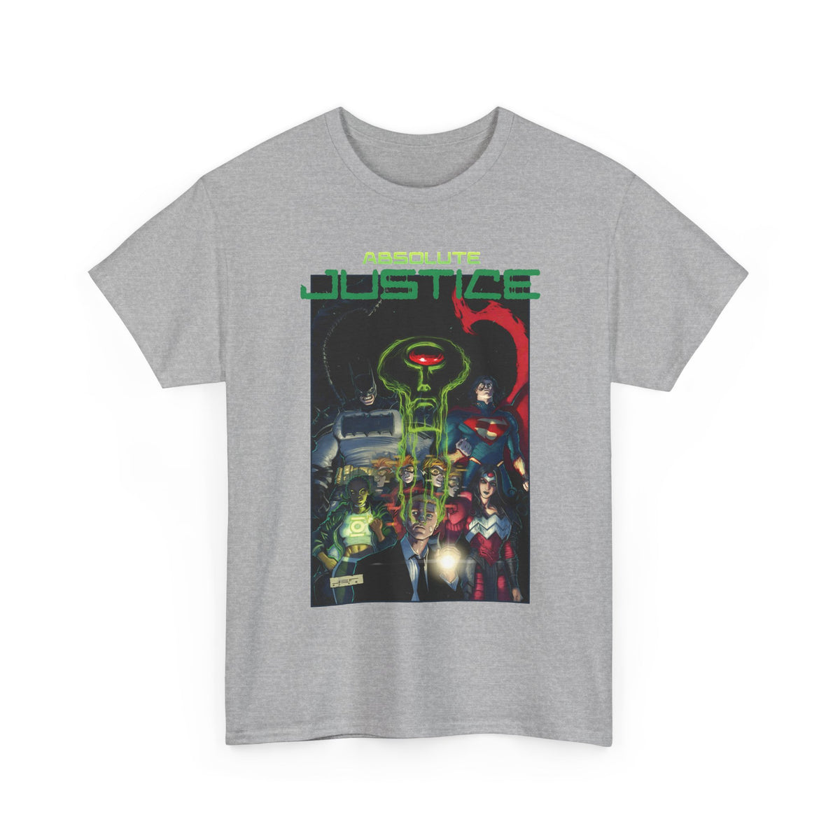 Absolute Justice T-Shirt - Juan Ferreyra Art - Superman Batman Wonder Woman Martian Manhunter - DC Comics
