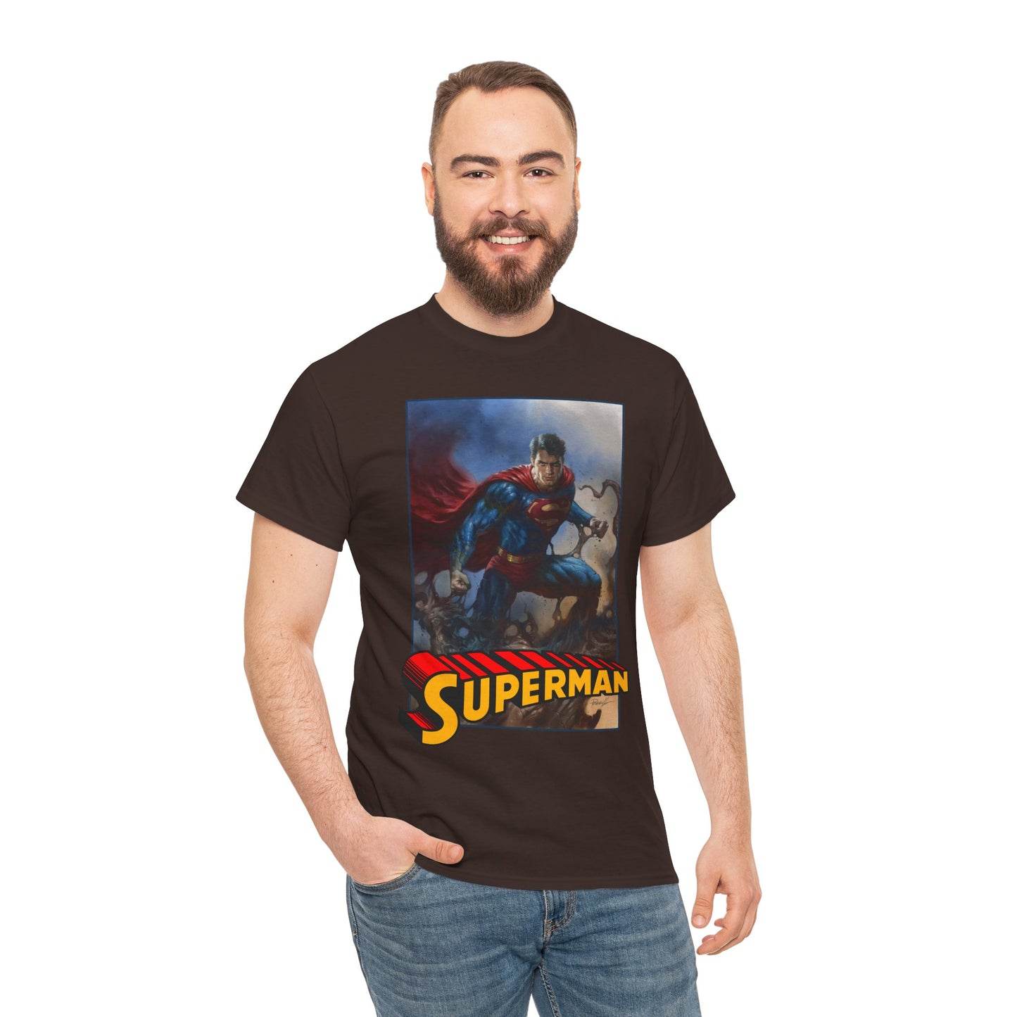 Superman T-Shirt - Lucio Parrillo Art - Man of Steel - DC Comics