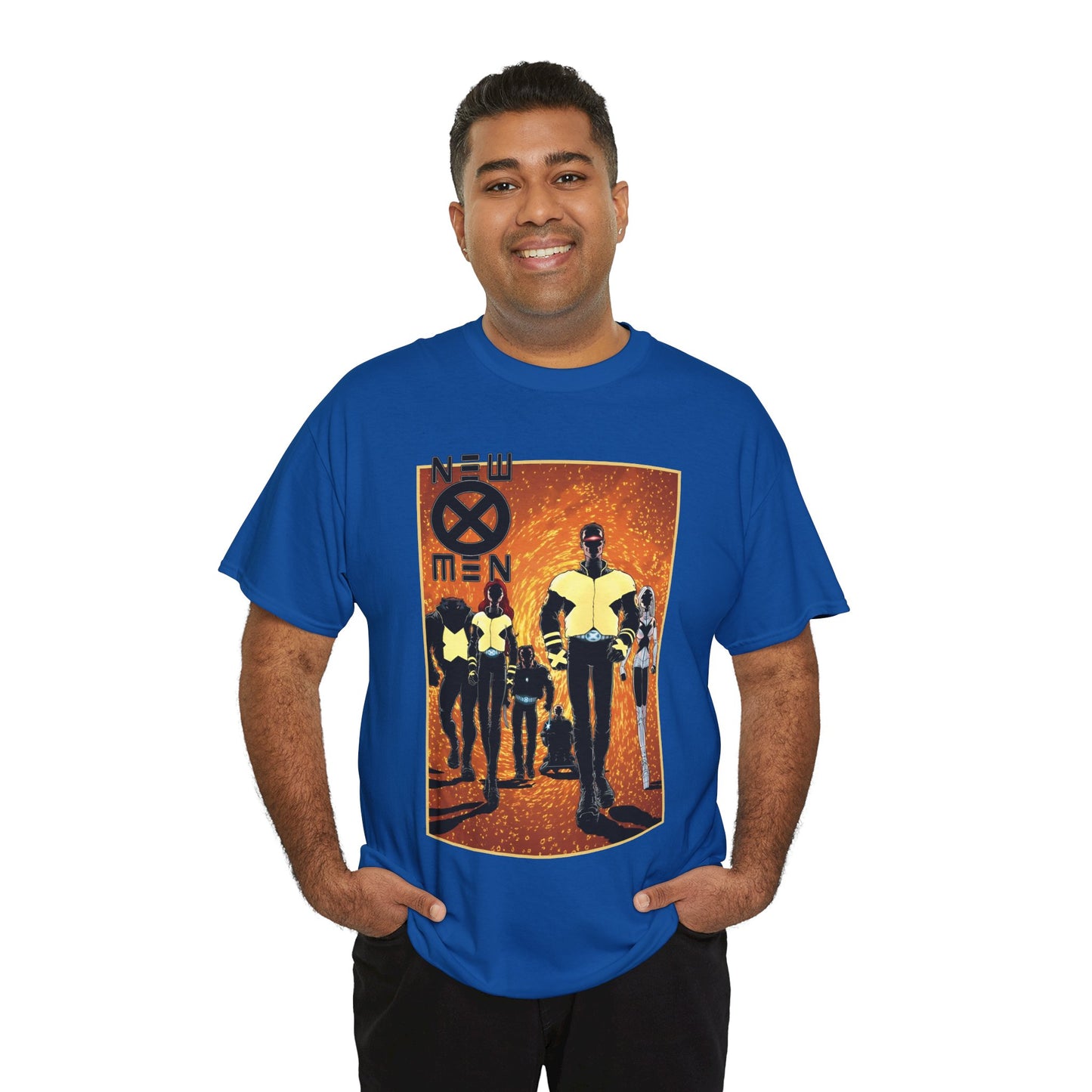 New X-Men T-Shirt - Frank Quitely Art - Wolverine, Cyclops, Jean Grey, Beast, Professor X - Marvel Comics - Grant Morrison Run