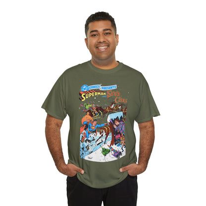 Superman & Santa Claus T-Shirt - José Luis García-López Art - DC Comics Presents #67 - Vs. Toyman
