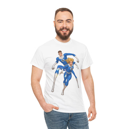 Mr. Fantastic & Invisible Woman T-Shirt - David Nakayama Art - Fantastic Four - Marvel Comics