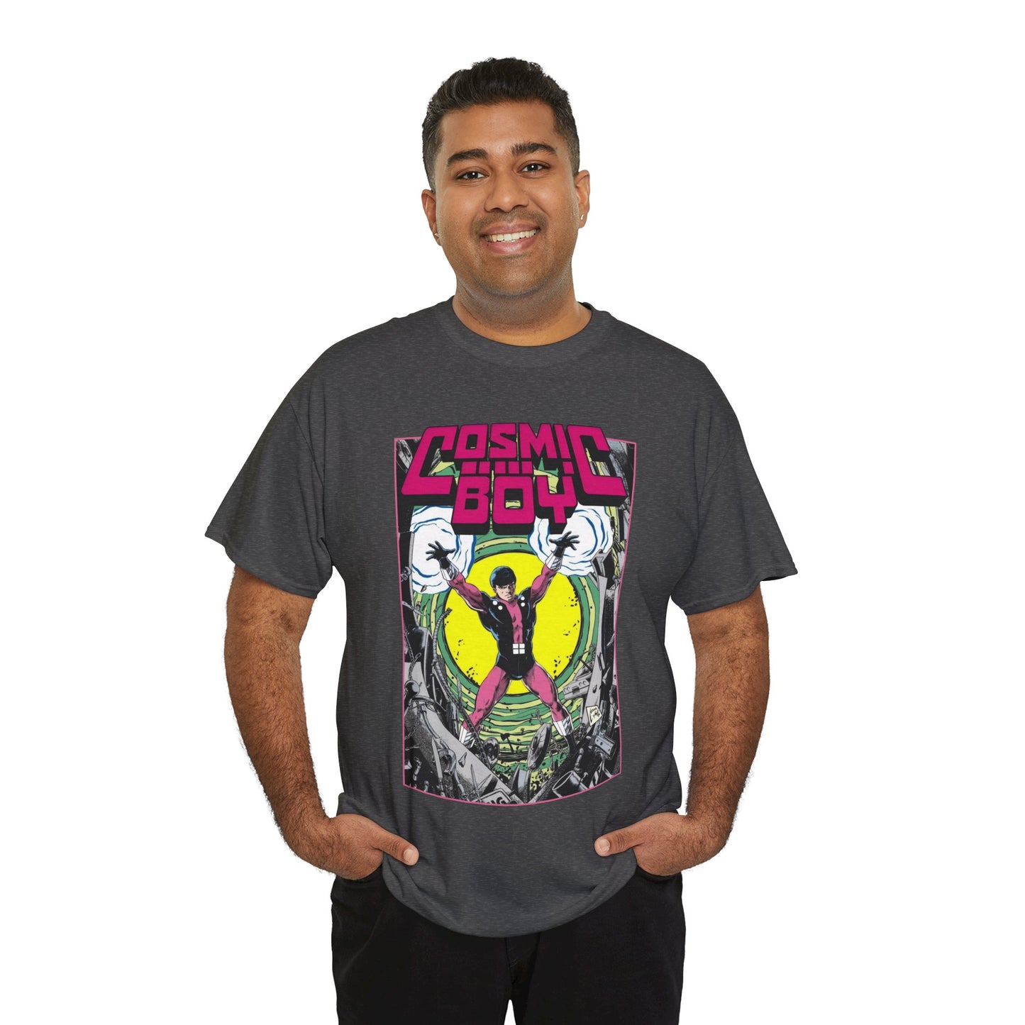 Cosmic Boy T-Shirt - Steve Lightle Art - Legion of Super-Heroes Founding Member - DC Comics