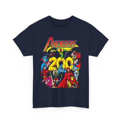 Avengers T-Shirt - George Perez Art - #200 Cover - Thor, Scarlet Witch, Iron Man, Vision, Hawkeye, Beast, Jocasta, Wasp, Captain America, Wonder Man