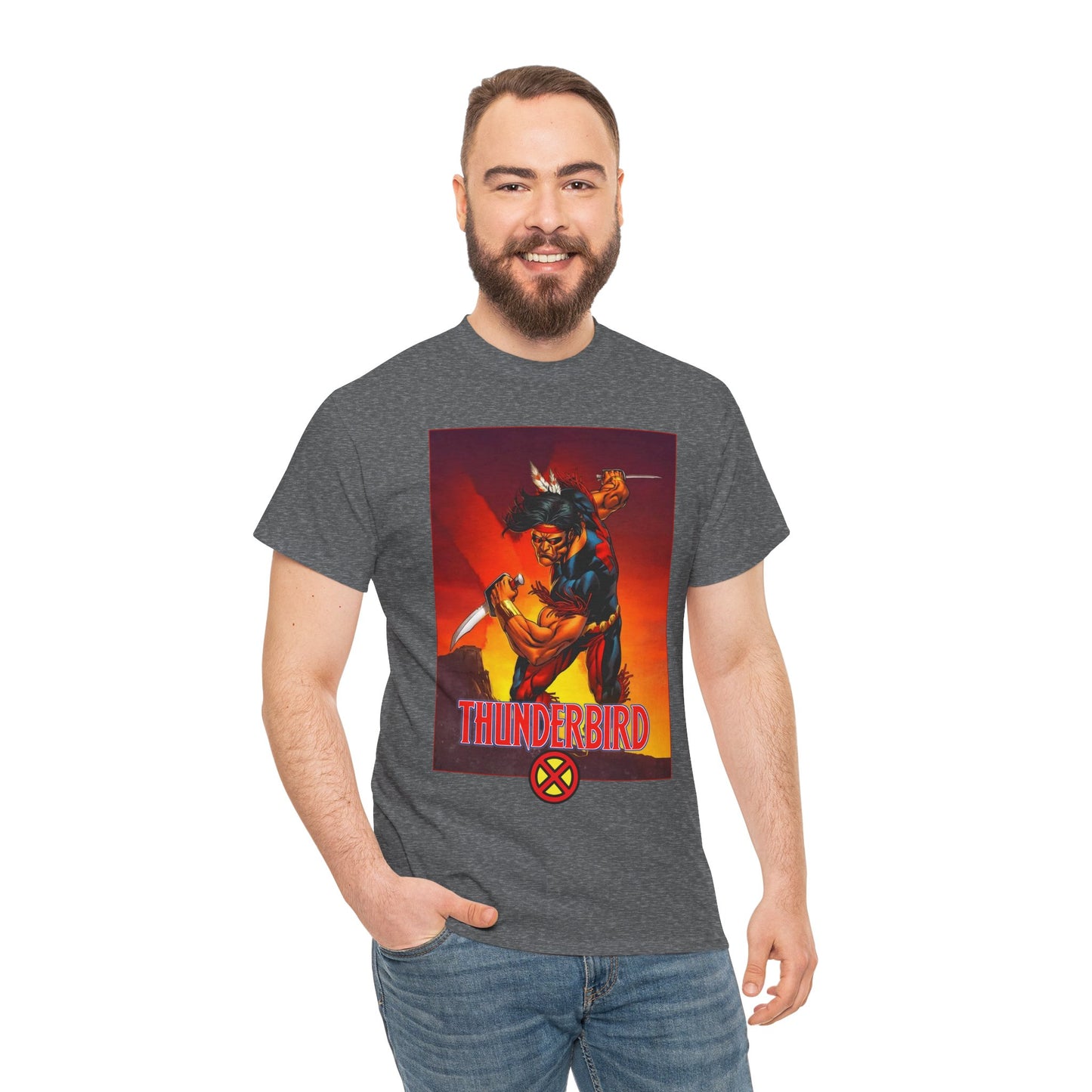 Thunderbird T-Shirt - John Proudstar, Original X-Men Member - Apache Native American - Marvel Comics