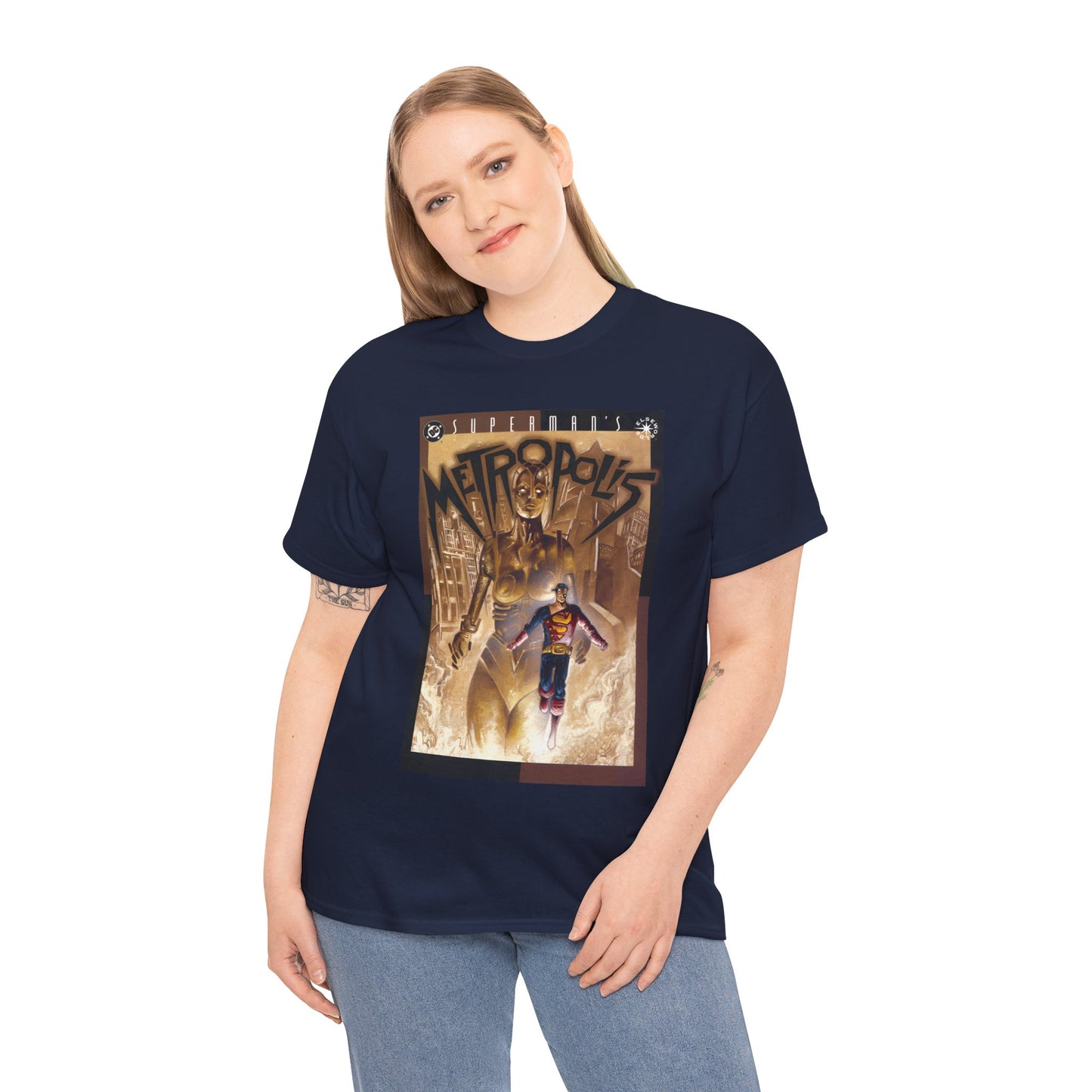 Superman's Metropolis T-Shirt - Ted McKeever Art - Elseworlds Art Based on Fritz Lang's Movie - DC Comics