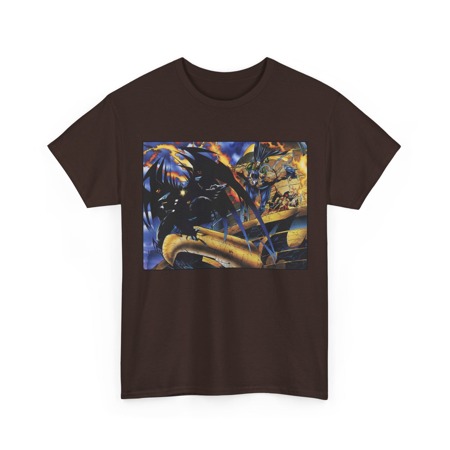 Batman Universe T-Shirt - Joe Quesada Art - 1990s Knightfall Era - Azrael, Robin, Bane - DC Comics