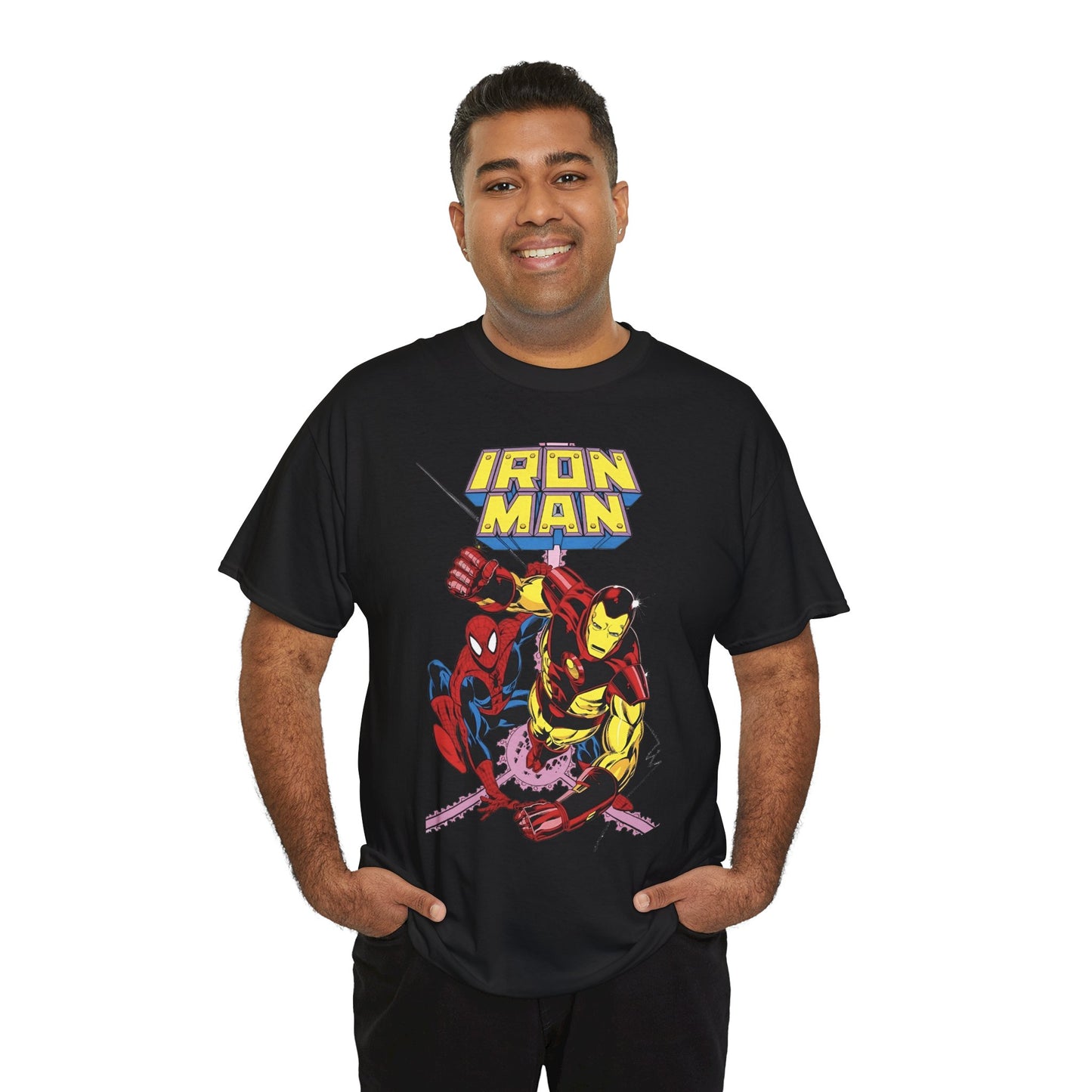 Iron-Man & Spider-Man T-Shirt - Butch Guice Art - Marvel Comics