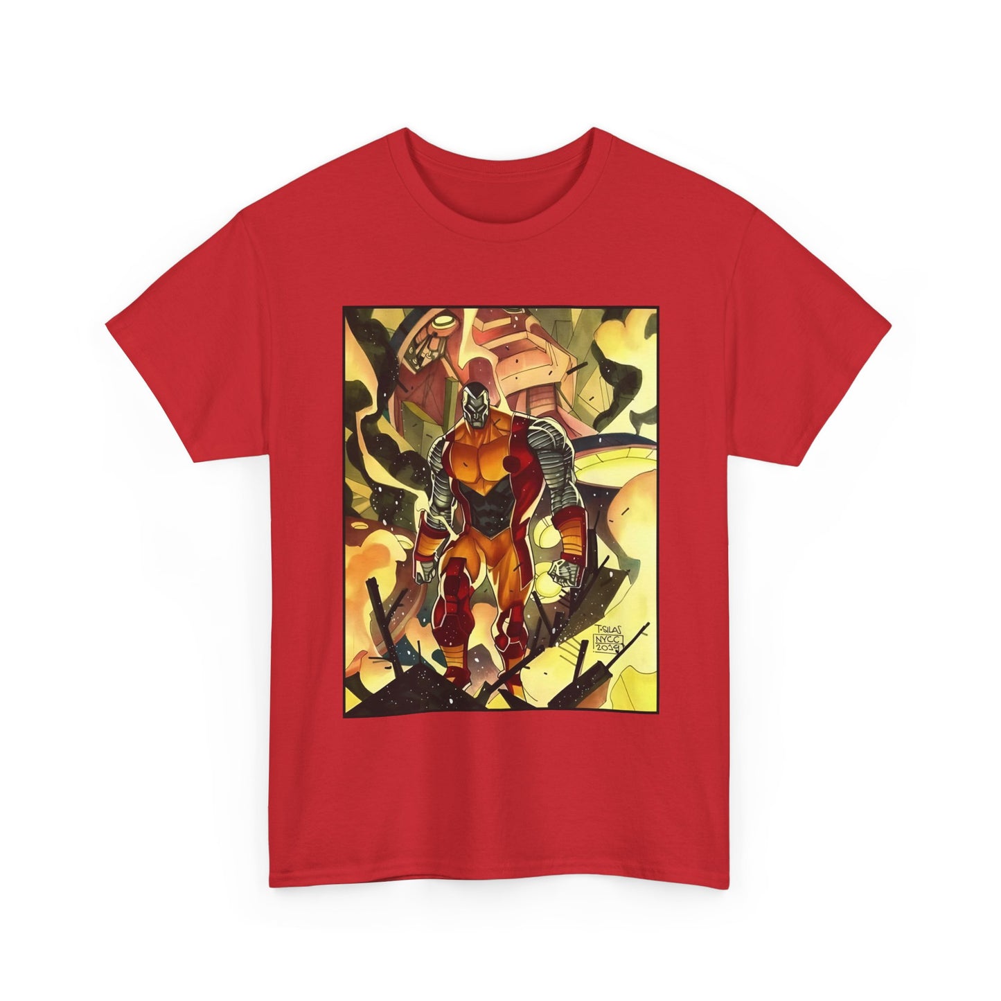 Colossus T-Shirt - Fighting a Sentinel - Marvel Comics