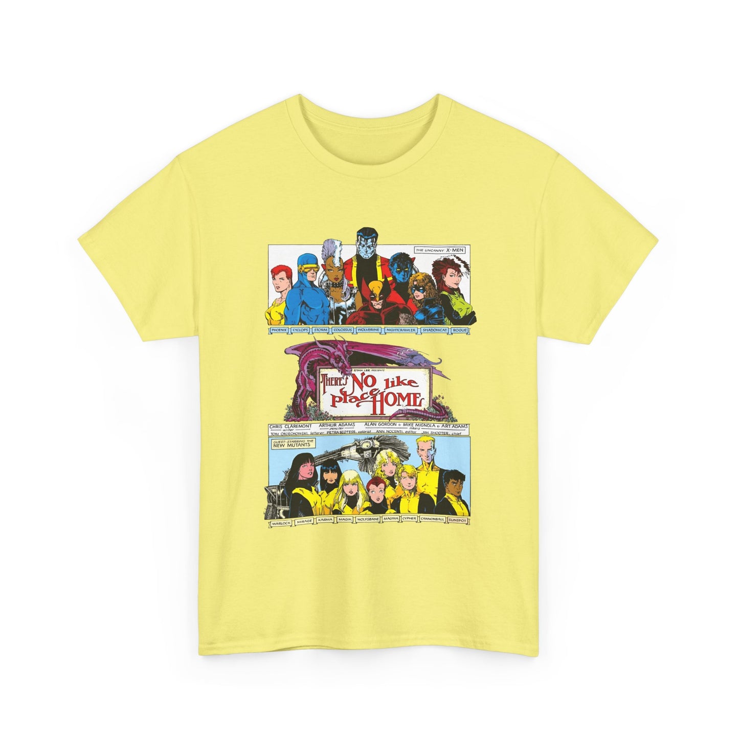 X-Men & New Mutants T-Shirt - Arthur Adams Art - Uncanny X-Men Annual #9 - There's No Place Like Home - Marvel Comics