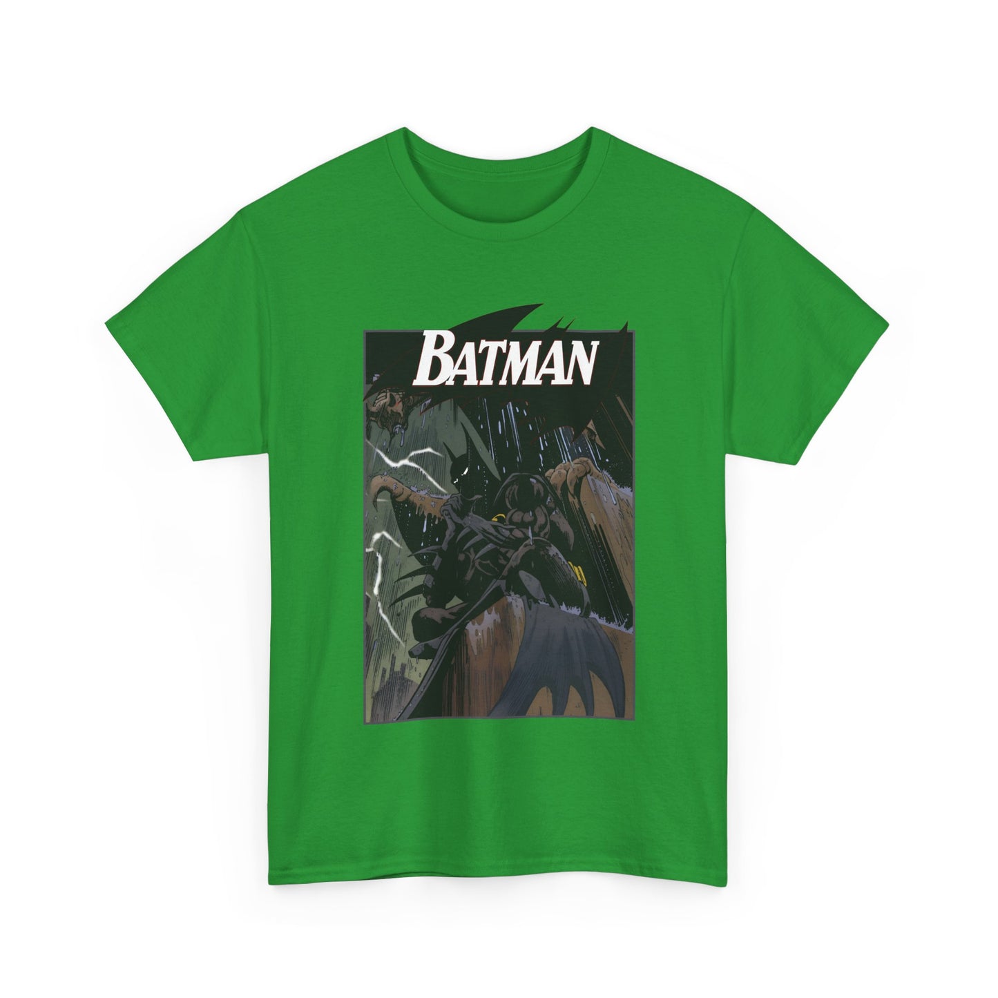 Batman T-Shirt - Norm Breyfogle Art - 1990s Dark Knight Detective - Gotham City - Perched on A Gargoyle - DC Comics