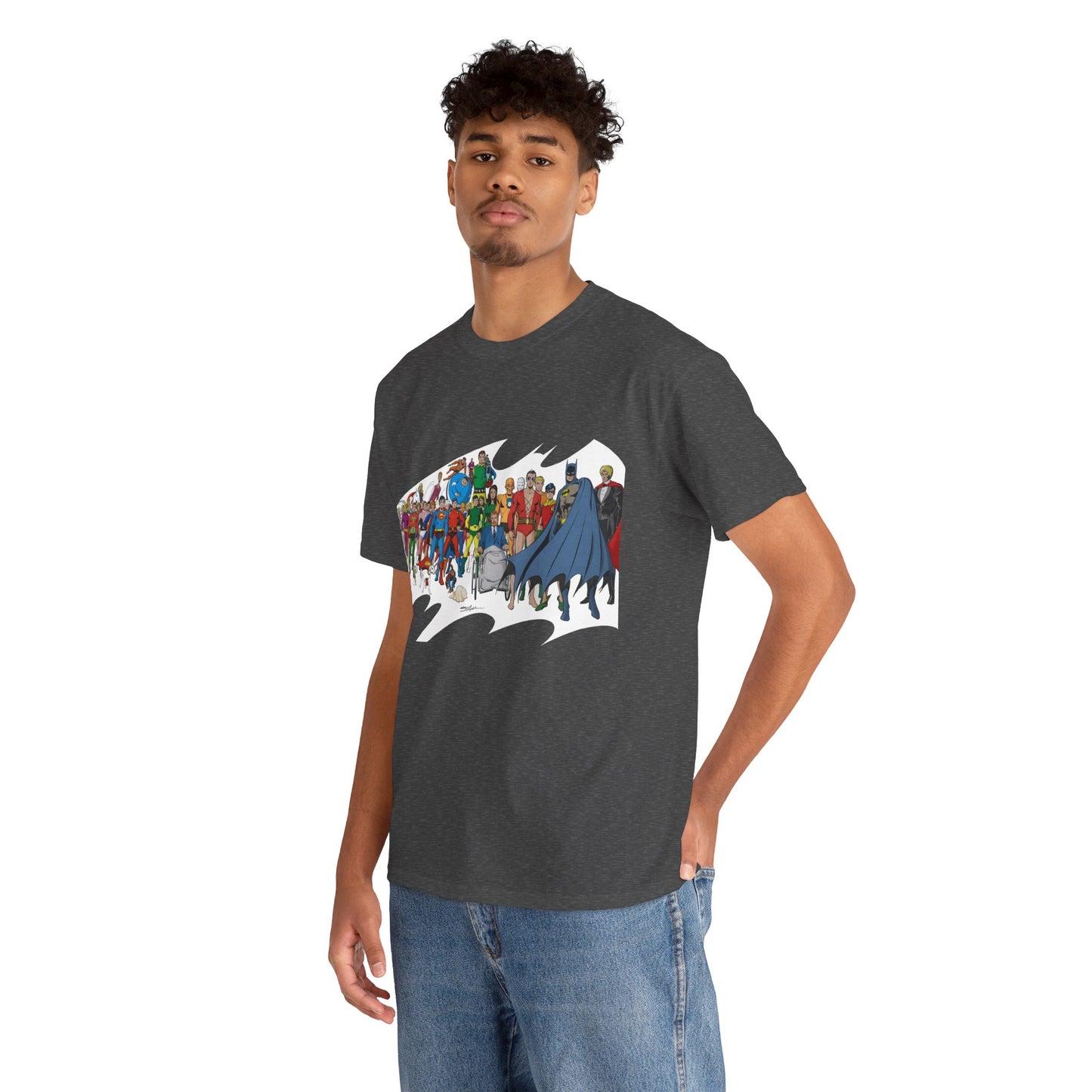 Batman T-Shirt - Neal Adams Art - Plastic Man, Sargon, Robin, Doom Patrol, Superboy, Legion of Super-Heroes - 100-Page Giant Cover Art - DC Comics