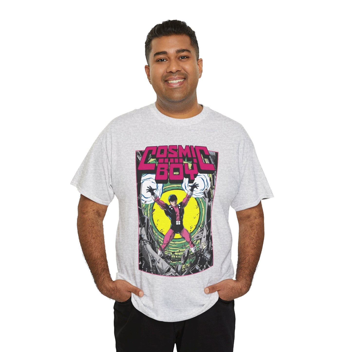 Cosmic Boy T-Shirt - Steve Lightle Art - Legion of Super-Heroes Founding Member - DC Comics