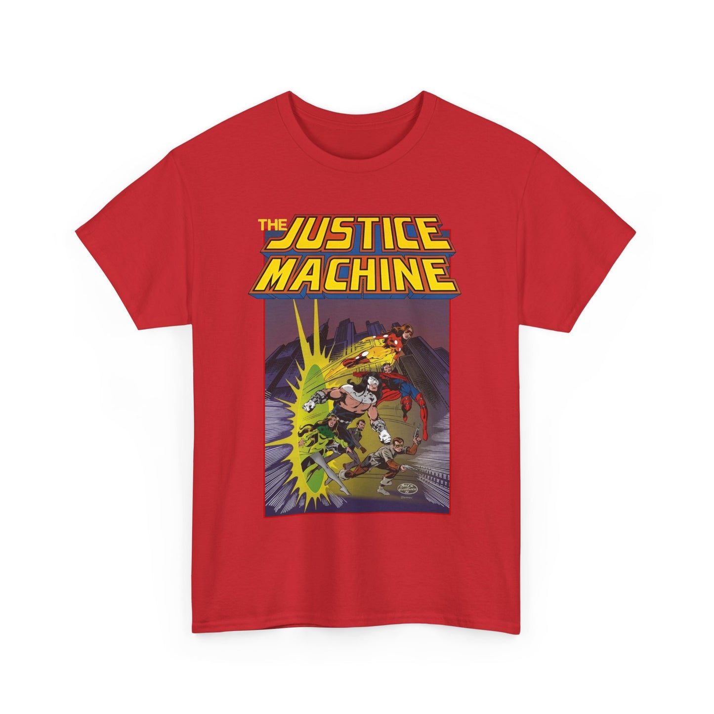Justice Machine T-Shirt - John Byrne Art - Comico Comics