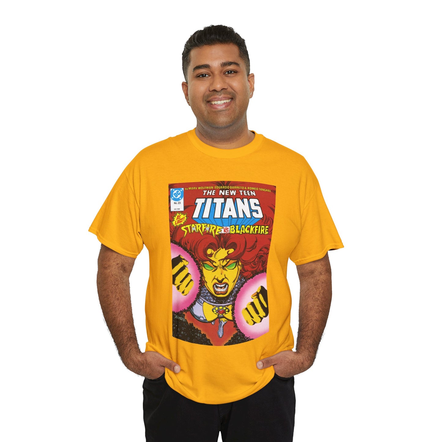 Starfire T-Shirt - George Perez Art - New Teen Titans #23 Cover - DC Comics
