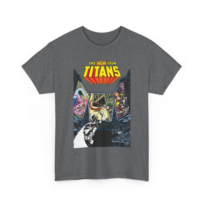 New Teen Titans T-Shirt - George Perez Art - Dr. Light, Titans Tower - DC Comics