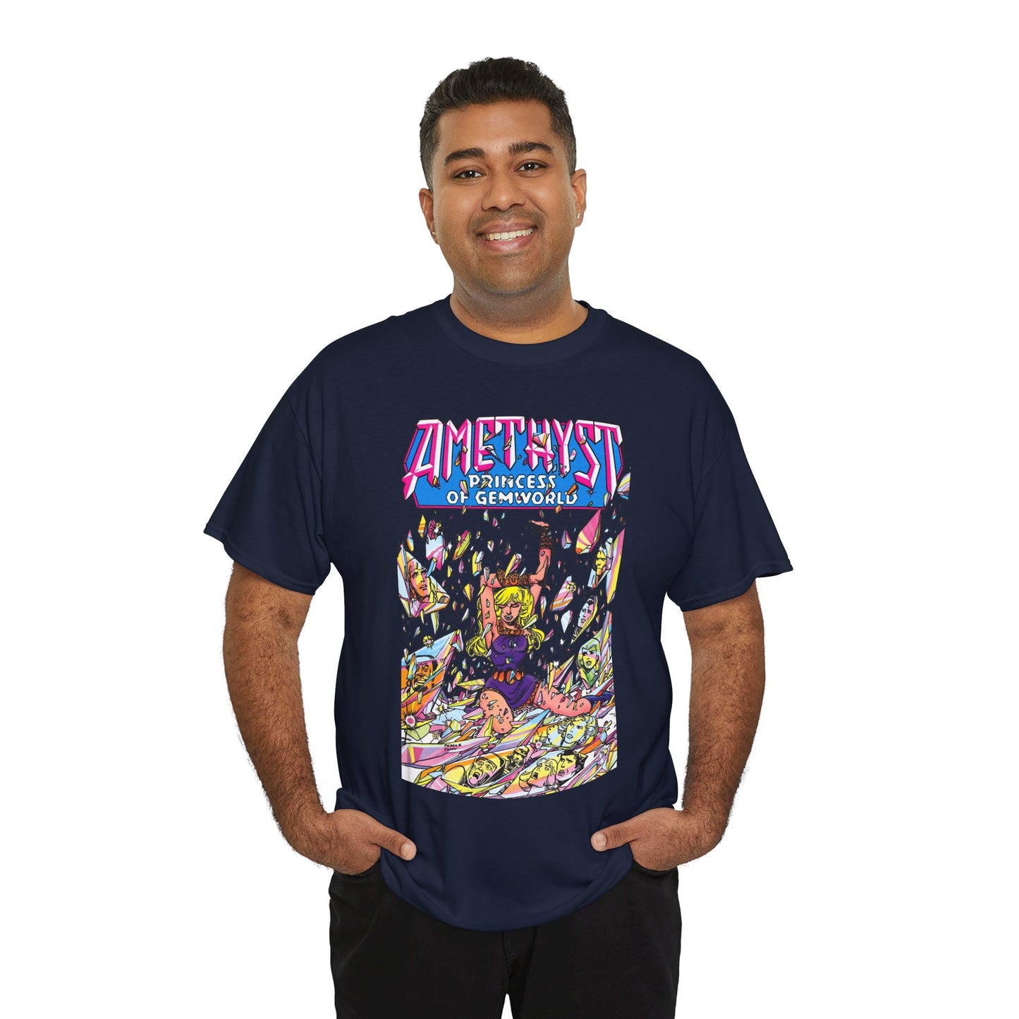 Amethyst Princess of Gemworld T-Shirt - George Perez Art - Lord Topaz, Dark Opal, Granch, Citrina - DC Comics