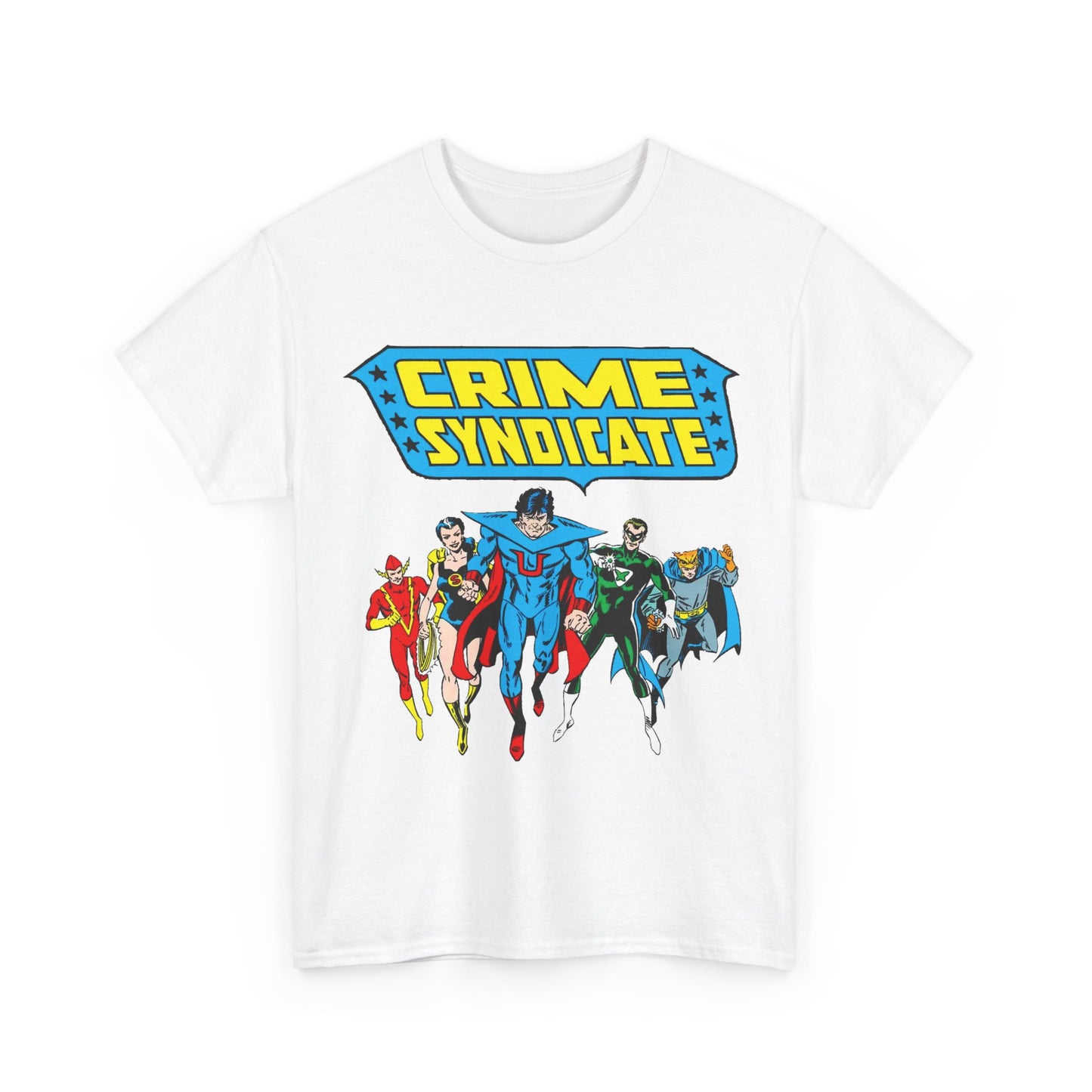 Crime Syndicate T-Shirt - Ultraman, Owlman, Superwoman, Power Ring, Johnny Quick - Earth 3 Justice League Villains - DC Comics