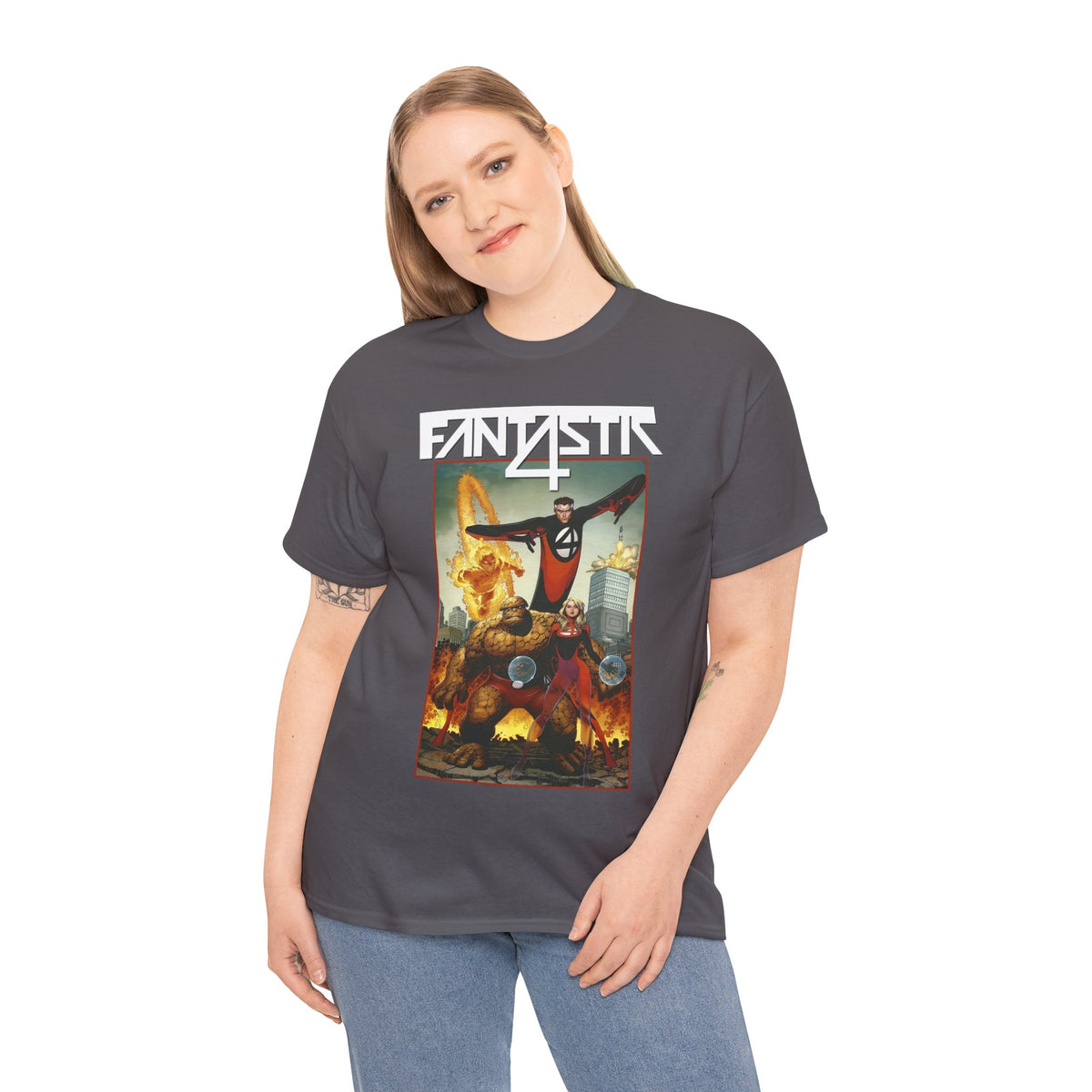 Fantastic Four T-Shirt - Arthur Adams Art - Marvel Comics