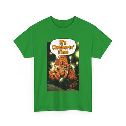 The Thing Shirt - Adam Kubert Art - It's Clobberin' Time - Fantastic Four Member - Marvel Comics