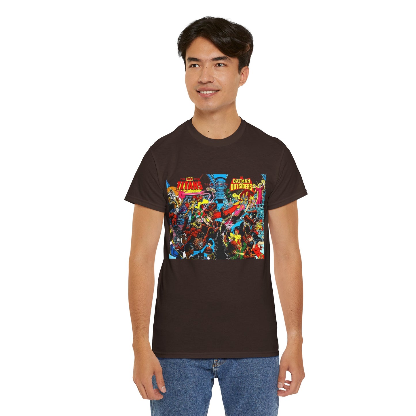 New Teen Titans & Batman and the Outsiders T-Shirt - George Perez & Jim Aparo Art - DC Comics