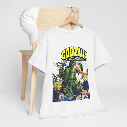 Godzilla T-Shirt - King of the Monsters - 1970s Comic Series - Marvel Comics - Bronze Age Monster Comic