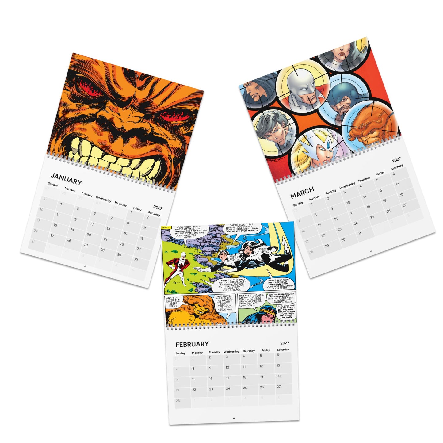 Alpha Flight Calendar (2027) - John Byrne Art