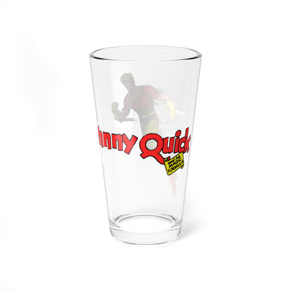 Johnny Quick Pint Glass, 16oz - All-Star Squadron Member - DC Comics Golden Age