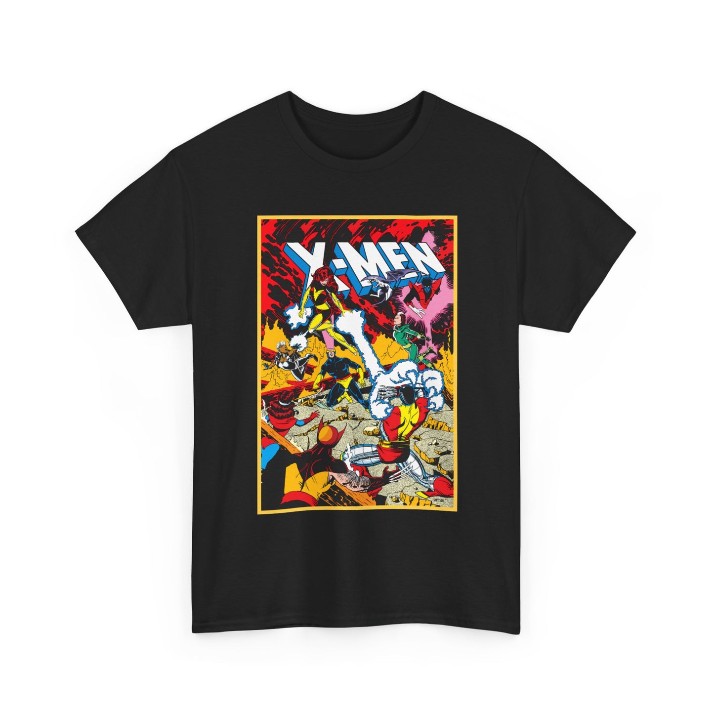 X-Men T-Shirt - Paul Smith Art - Return of Dark Phoenix - Wolverine, Colossus, Cyclops, Storm, Nightcrawler, Rogue - Marvel Comics