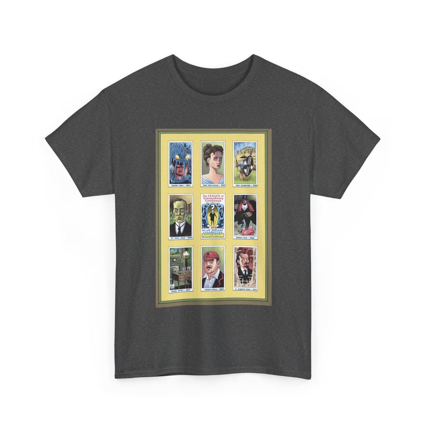 League of Extraordinary Gentlemen T-Shirt - Kevin O'Neill Art - Mina Murray, Captain Nemo, Allan Quatermain, Jekyll & Hyde - Alan Moore Story