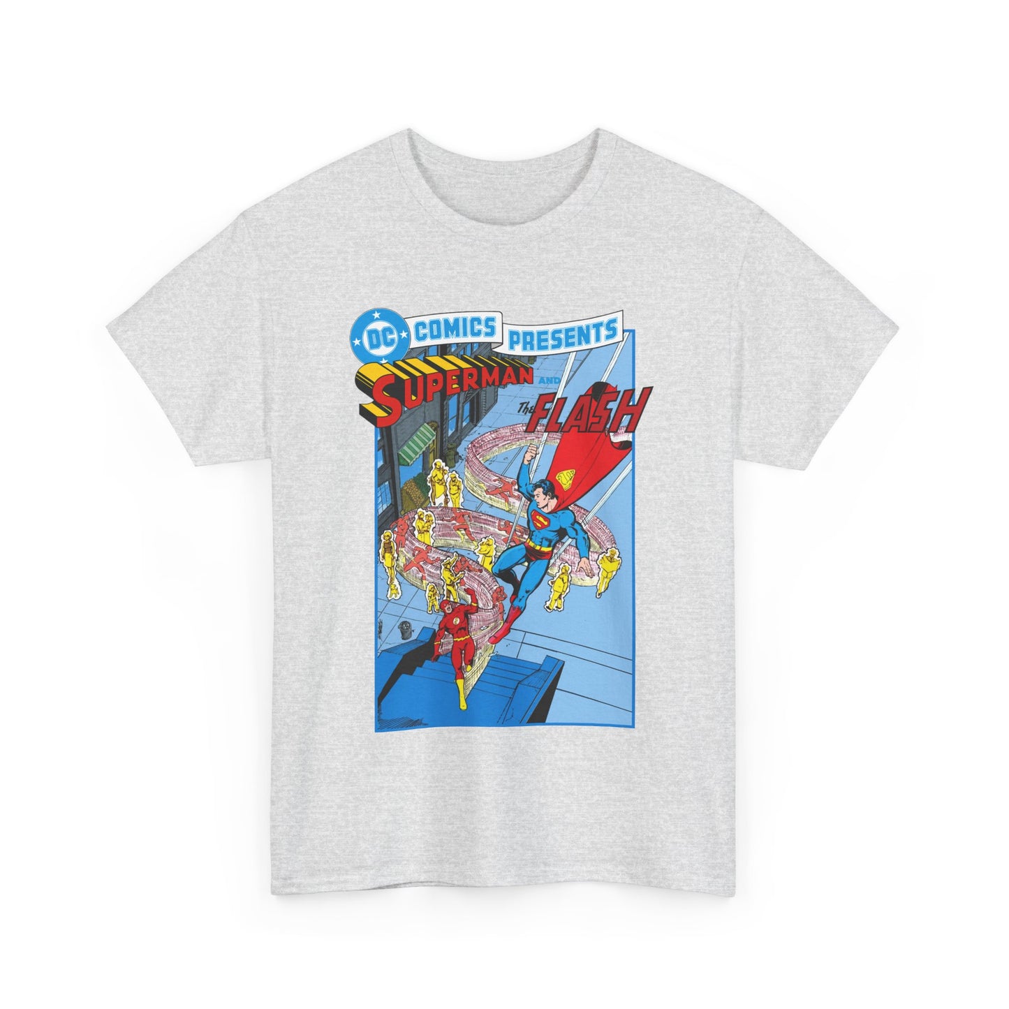 Superman & Flash T-Shirt - George Perez Art - DC Comics Presents #38 Cover Art - Bronze Age Classic