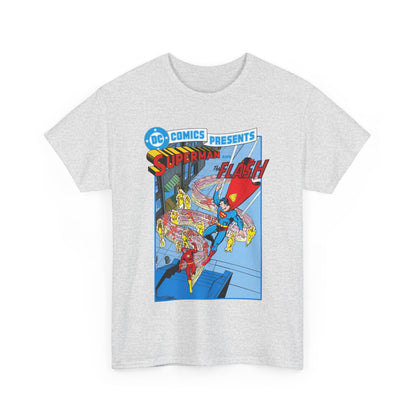 Superman & Flash T-Shirt - George Perez Art - DC Comics Presents #38 Cover Art - Bronze Age Classic