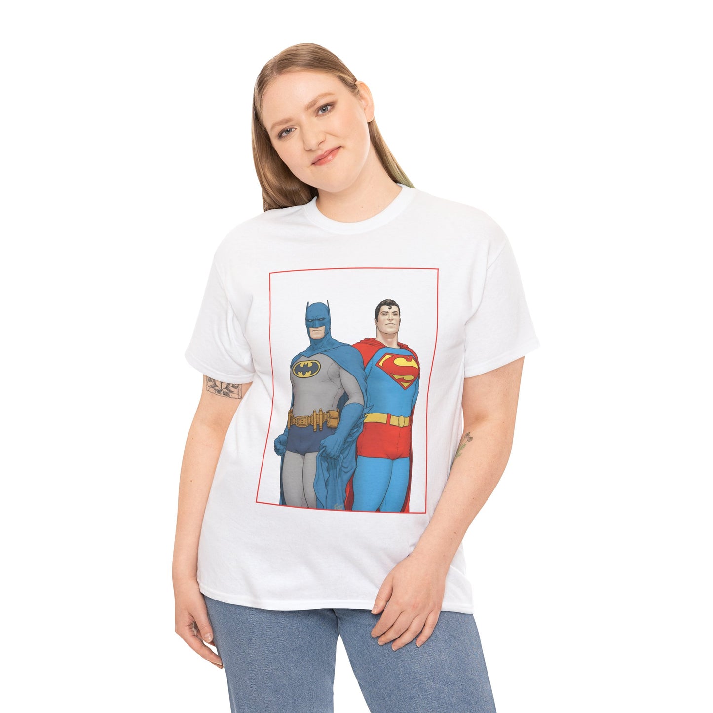 Superman & Batman T-Shirt - Frank Quitely Art - World's Finest Variant Cover Art - DC Comics