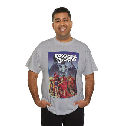 Squadron Supreme T-Shirt - Alex Ross Art - Hyperion, Nighthawk, Power Princess, Doctor Spectrum, Whizzer - Justice League Pastiches - Marvel Comics