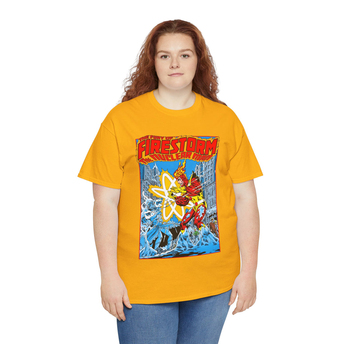 Fury of Firestorm T-Shirt - Pat Broderick Art - Vs Killer Frost - #3 Cover Art - DC Comics
