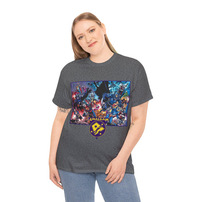 Amalgam T-Shirt - DC Vs Marvel Comics - 1990s - Jim Lee Art - Dark Claw, Amazon, Super Soldier, Spiderboy, Speed Demon