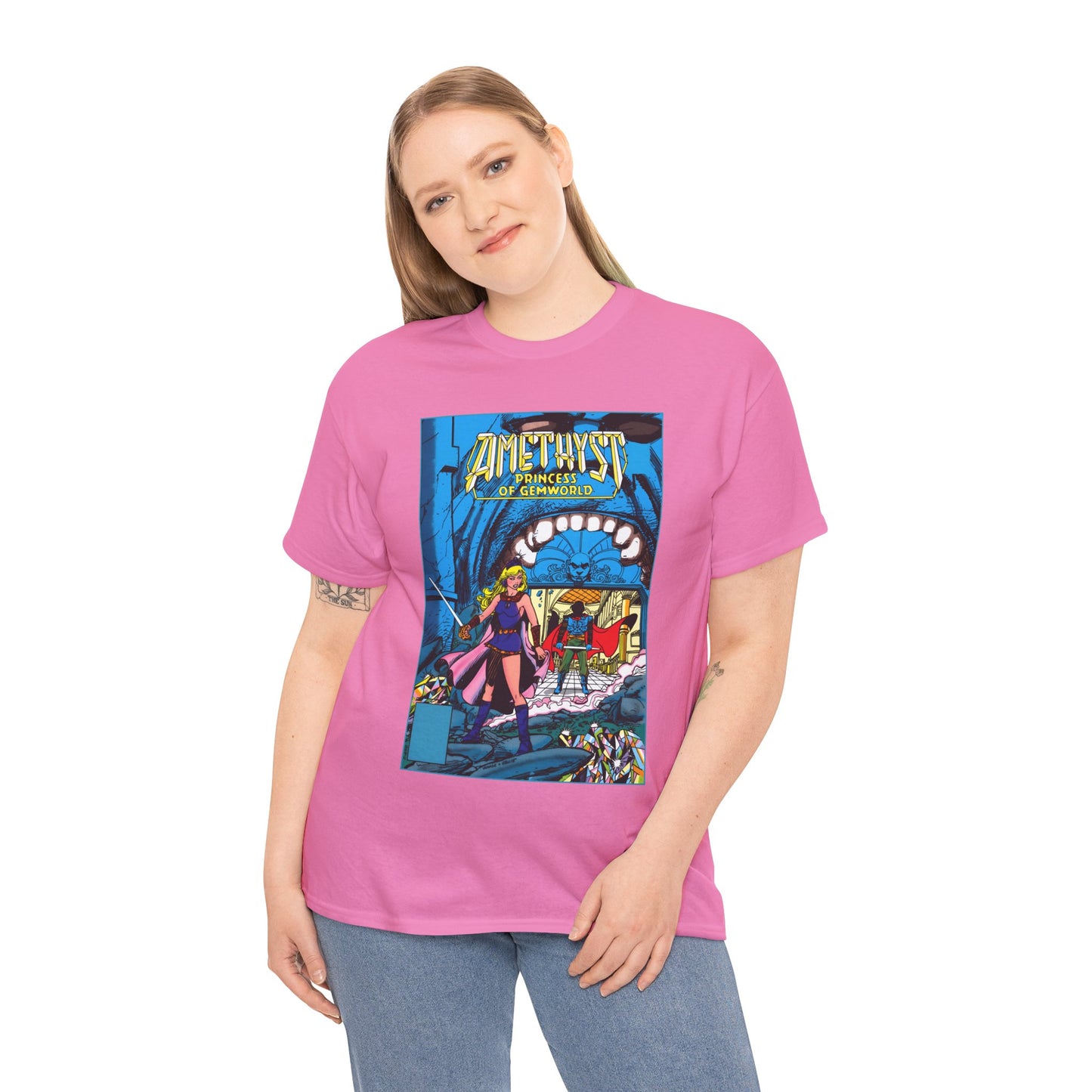 Amethyst, Princess of Gemworld T-Shirt - George Perez & Ernie Colon Art - The Last Battle Vs Dark Opal - DC Comics