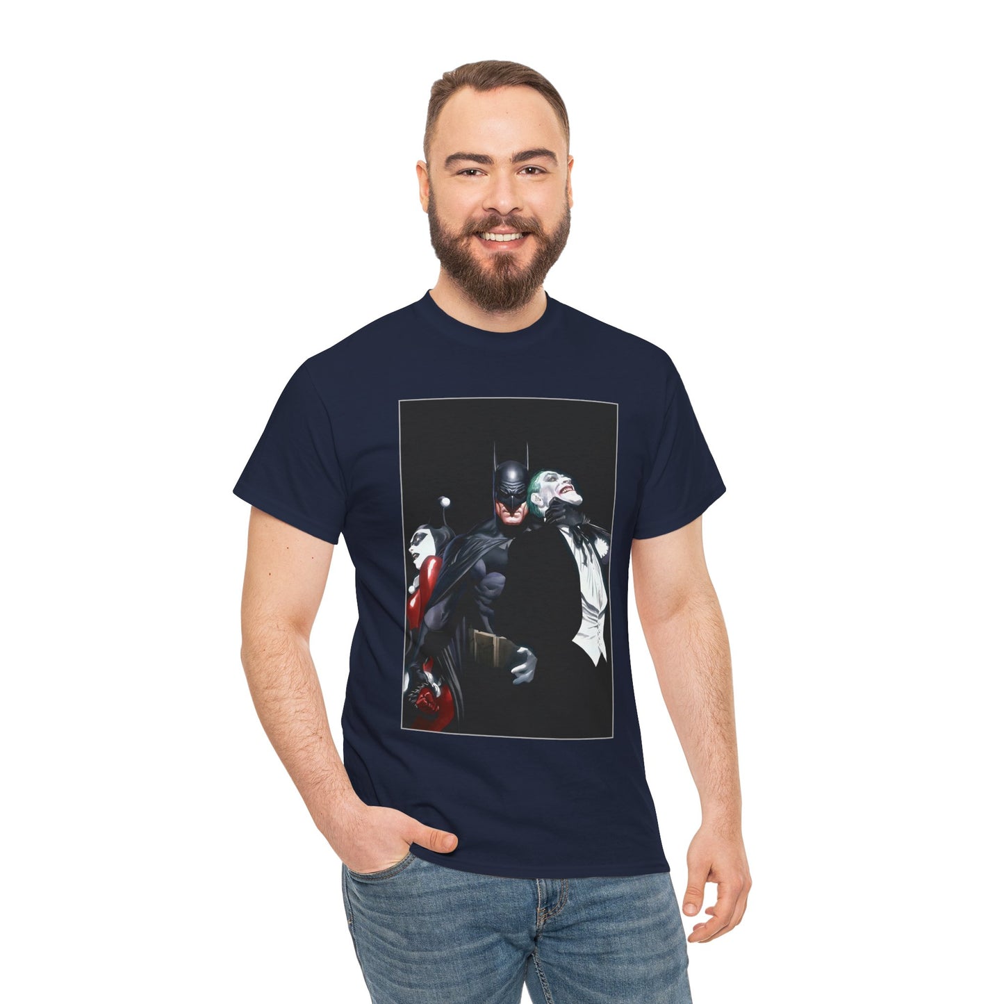 Batman T-Shirt - Alex Ross Art - Joker & Harley Quinn - DC Comics