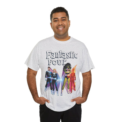 Fantastic Four T-Shirt - John Byrne Art - She-Hulk, Reed Richards, Human Torch, Invisible Woman - Marvel Comics