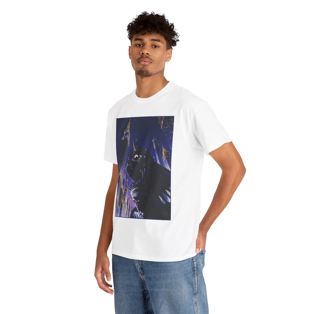 Batman T-Shirt -  Animated Series Art - Gotham City Gargoyle - DC Comics
