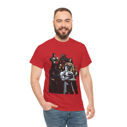 JLA T-Shirt - Howard Porter Art - Superman, Batman, Wonder Woman, Flash - DC Comics