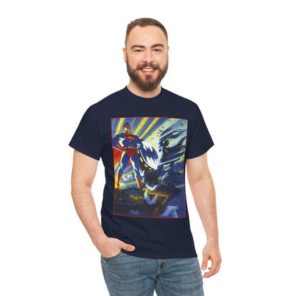 Superman & Batman T-Shirt - Steve Rude Art - The Dark Knight Detective & The Man of Steel - World's Finest - DC Comics
